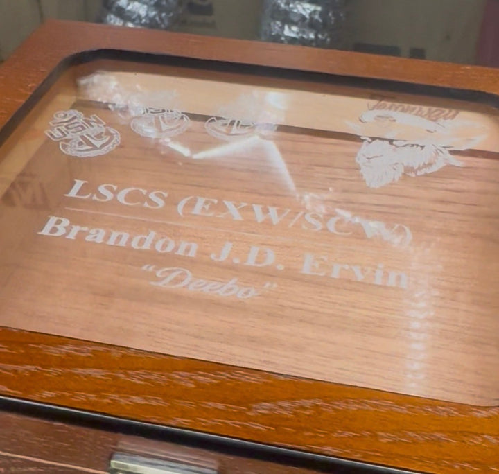 Handcrafted Wooden Cigar Humidor | Spanish Cedar | Engraved - $124.99 | Free Shipping