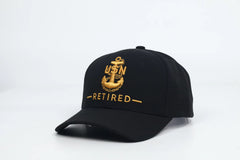 No.208 ***PRE-ORDER*** available 01OCT26 for delivery|Premium Black Retired CPO|SCPO|MCPO|Gold Embroidery| Laser Vented Snapback|$34.99| Free Shipping