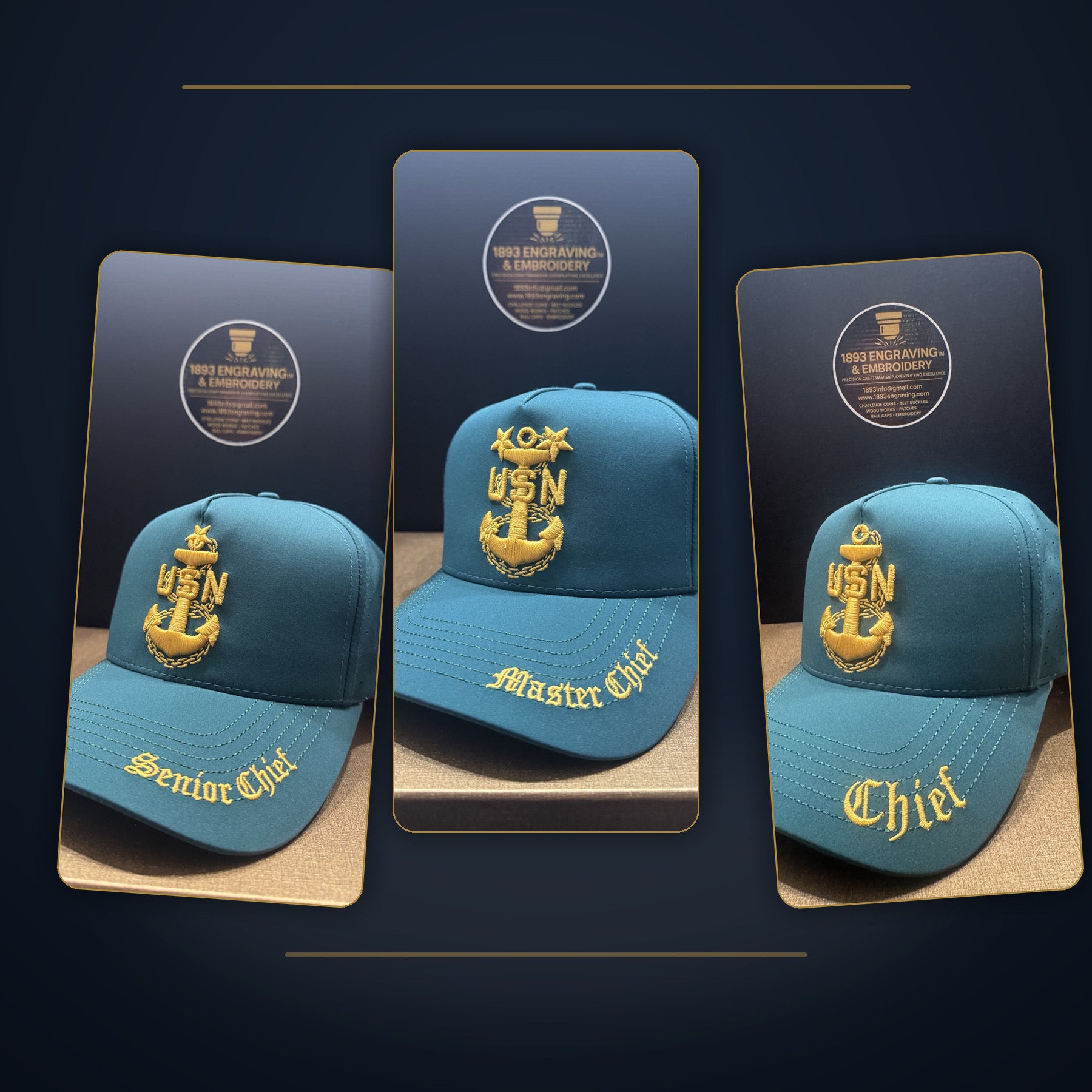 No.30 Premium Green CPO|SCPO|MCPO|Gold Embroidery Snapback|$34.99|Free Shipping