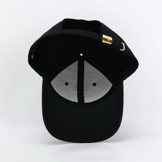 Premium ball cap engraved leather front patch with iconic Mustang crest with rear leather MUSTANG arch and Mustang Hat Clip- $34.99 + Free Shipping