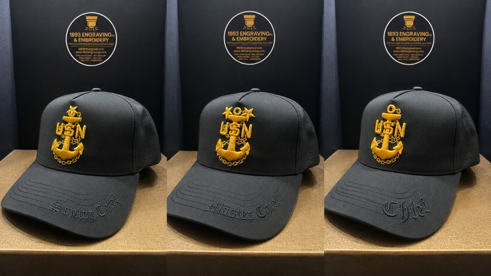No.79 Premium Black CPO | SCPO | MCPO | Gold & Black Embroidery Snapback | $34.99 | Free Shipping