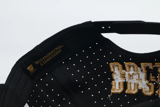 No.208 ***PRE-ORDER*** available 01OCT26 for delivery|Premium Black Retired CPO|SCPO|MCPO|Gold Embroidery| Laser Vented Snapback|$34.99| Free Shipping