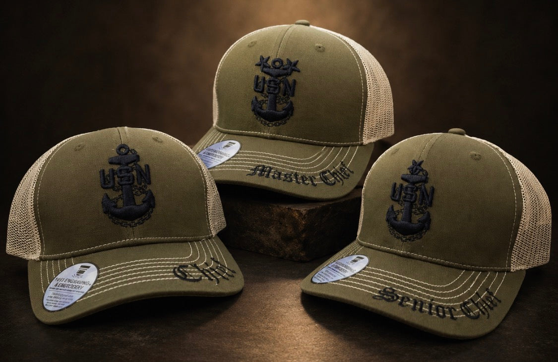 No.66 Premium CPO|SCPO|MCPO Trucker Snapback Cap|OD Green with Tan Mesh|$29.99|Free Shipping