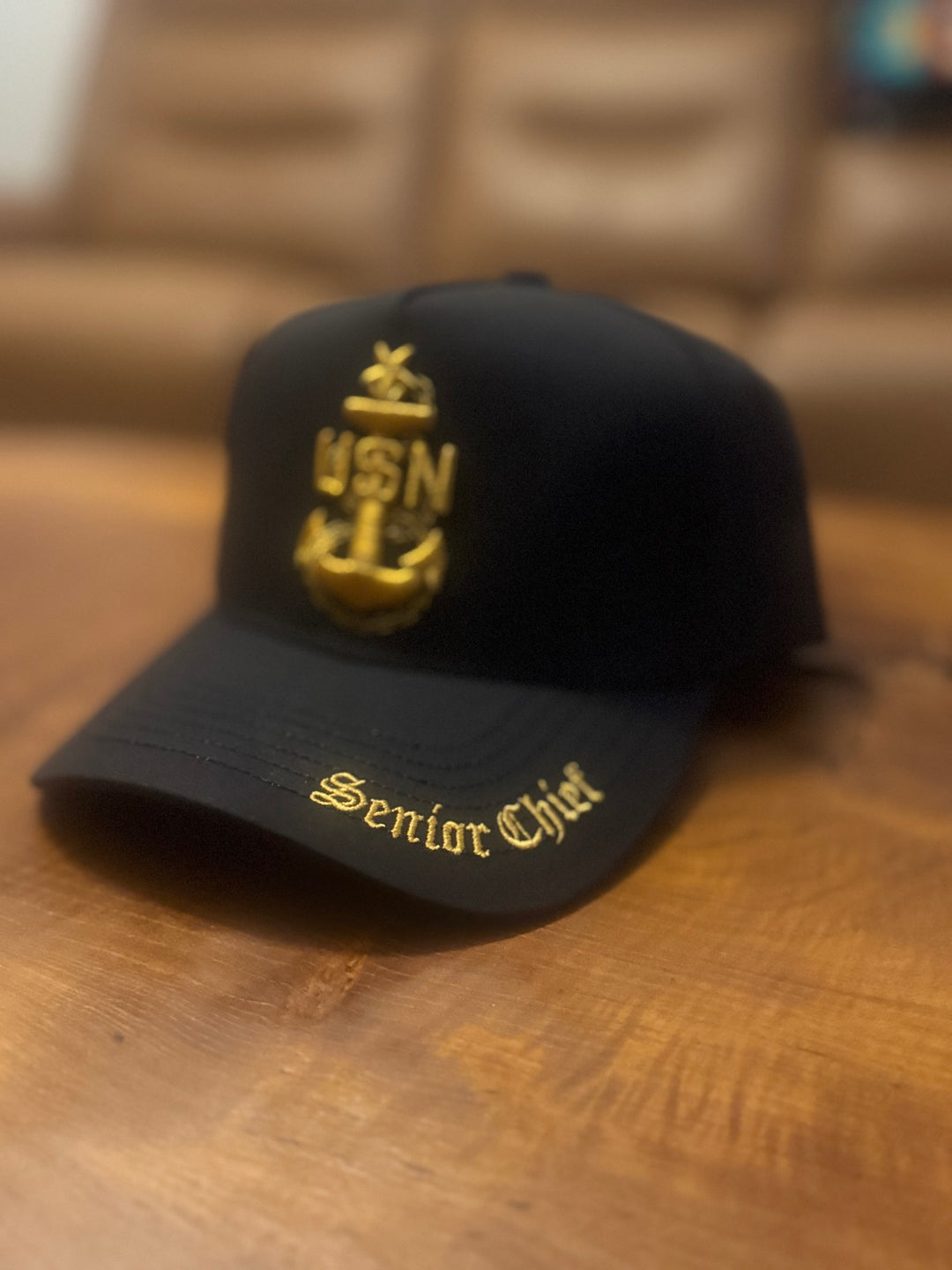 No.184 Premium Mid-Profile Senior Chief Anchor Snapback Vented | Everyday Cap | Embroidered Brim (Black) $34.99 | Free Shipping (Copy)