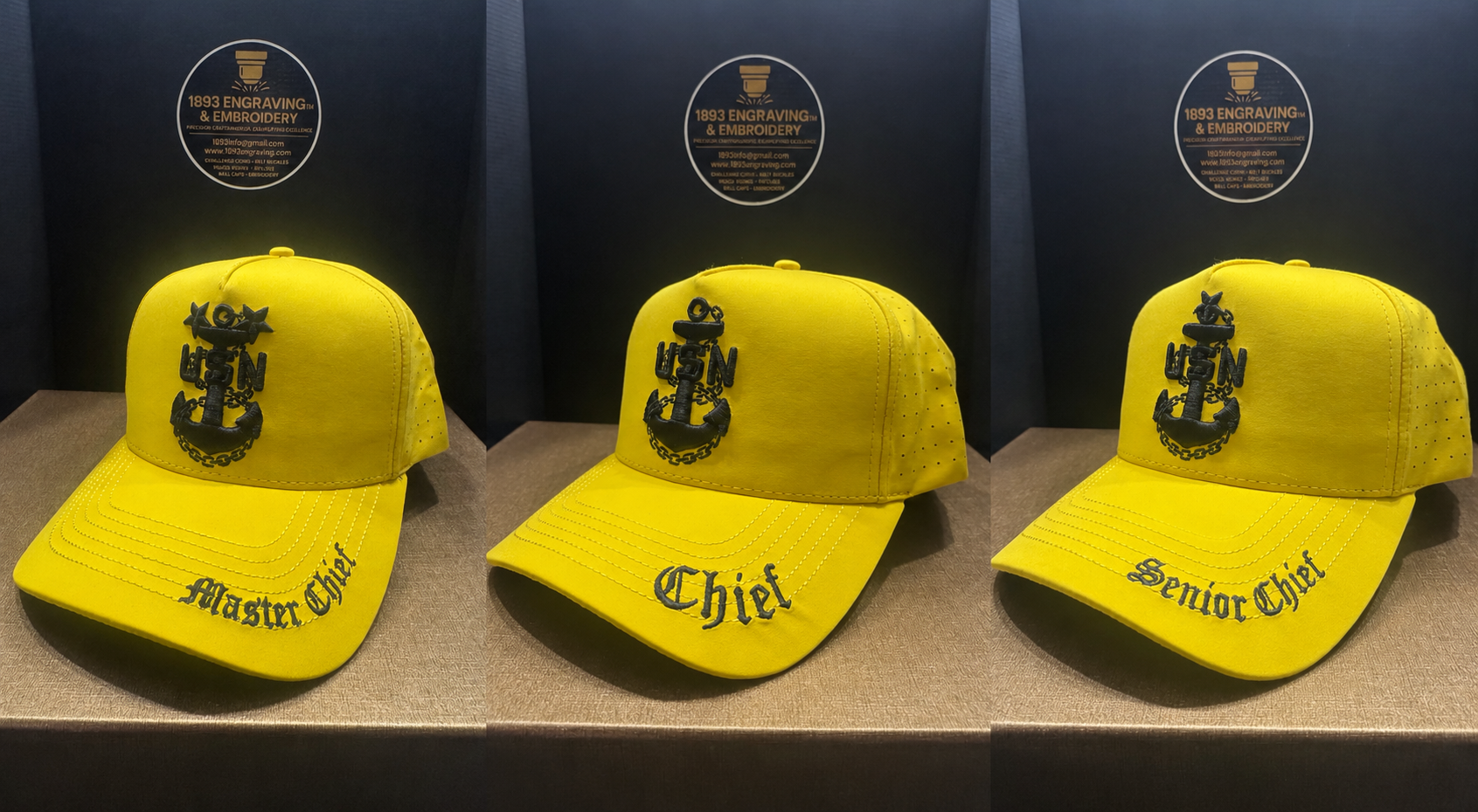 No. 74 Premium Yellow CPO | SCPO | MCPO | Black Embroidery | Laser Vented Snapback | $34.99 | Free Shipping