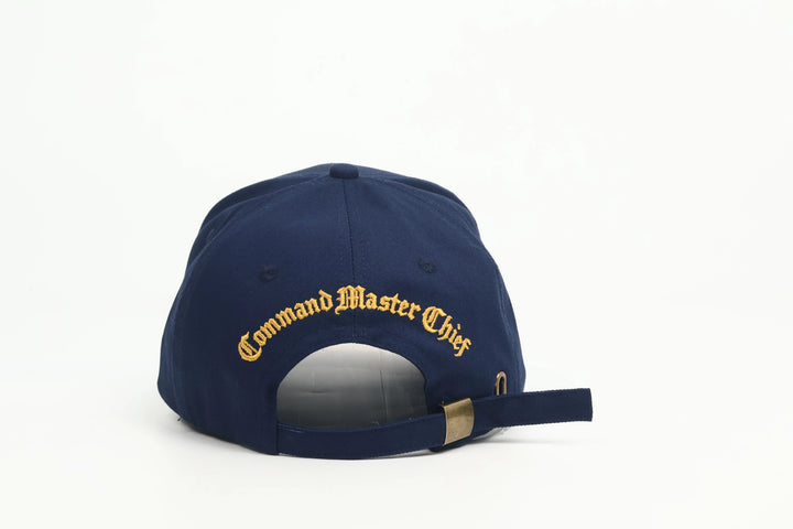 Command Master Chief unisex ball cap with embroidered brim and rear pannel with adjustable buckle | $29.99 | Free Shipping