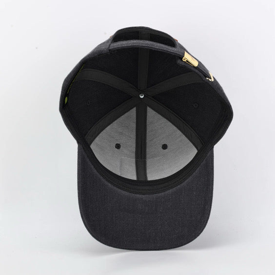 Premium ball cap engraved leather front patch with iconic Mustang crest with rear leather MUSTANG arch and Mustang Hat Clip- $34.99 + Free Shipping