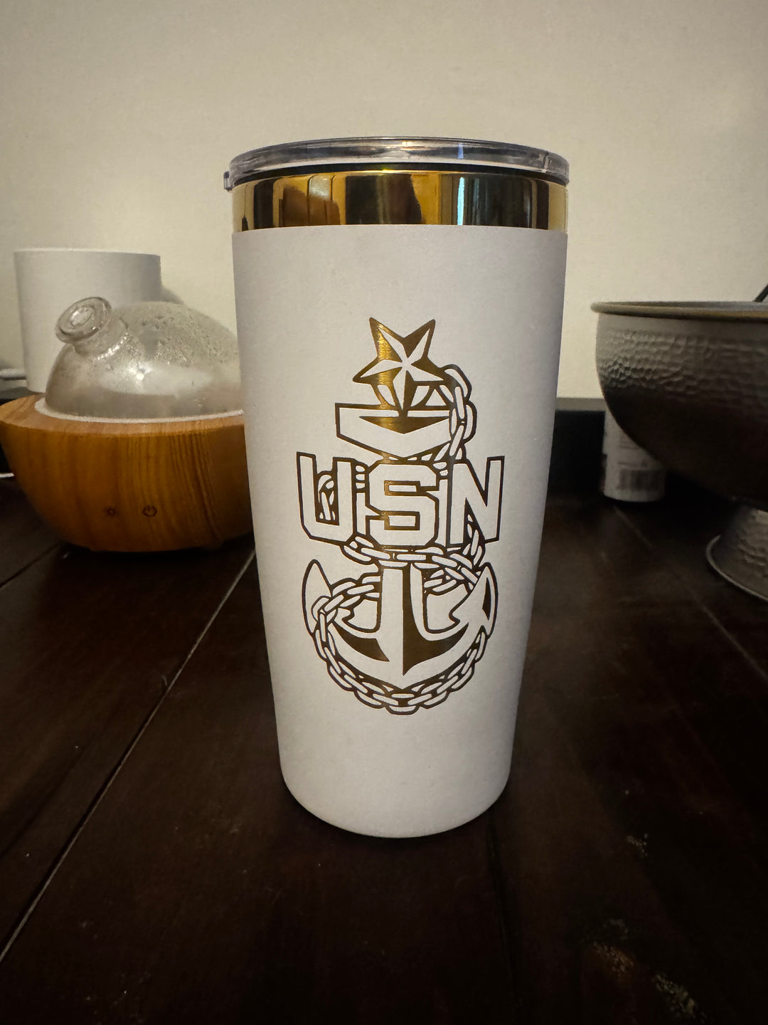 20 Ounce Tumbler Gold Engraved|$29.99|Free Shipping