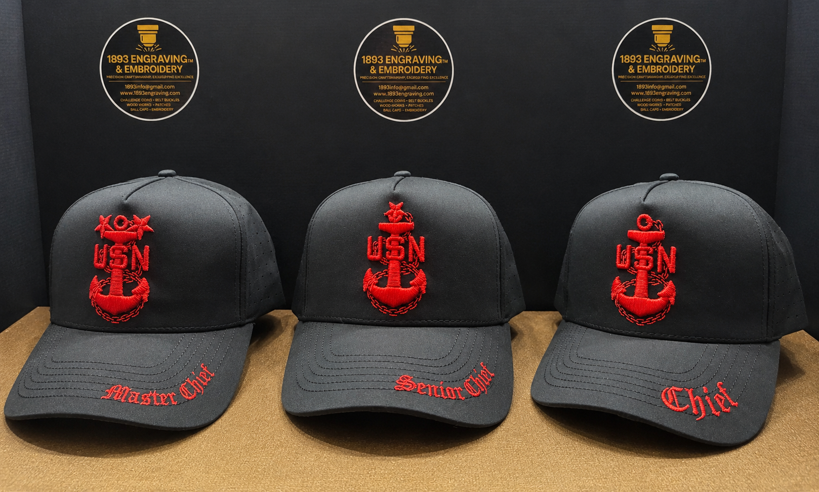 No. 25 Premium Black CPO | SCPO | MCPO | Red Embroidery Snapback | $34.99 | Free Shipping
