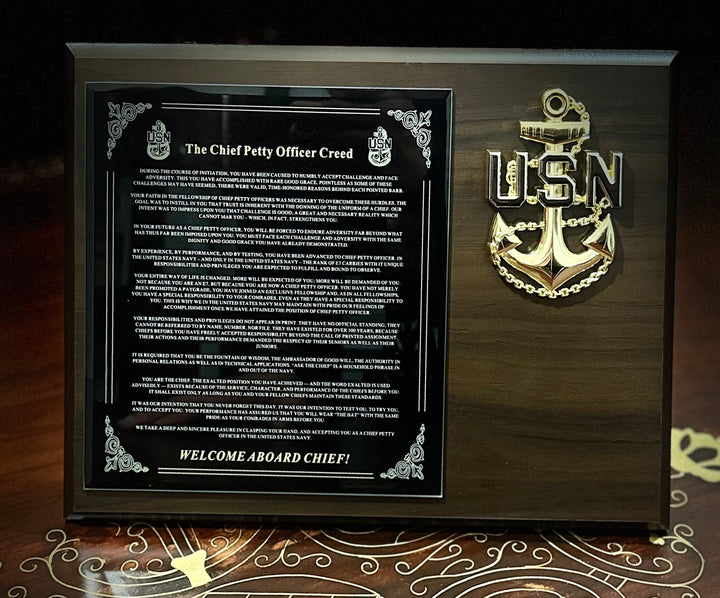 2026 Edition- Modern Anchor - WELCOME TO THE MESS - Bundle (Acceptance Plaque + Card) - $75.00 + Free Shipping