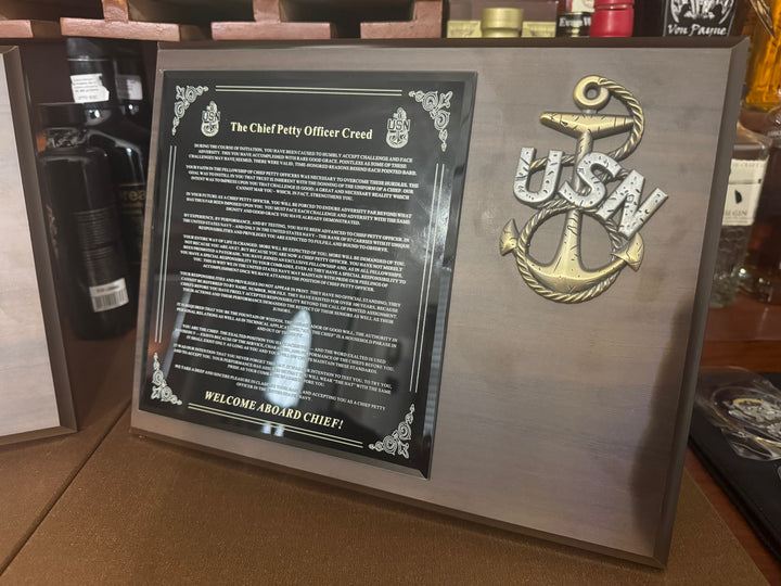 2026 Edition- Heritage Anchor - WELCOME TO THE MESS - Bundle (Acceptance Plaque + Card) - $75.00 + Free Shipping