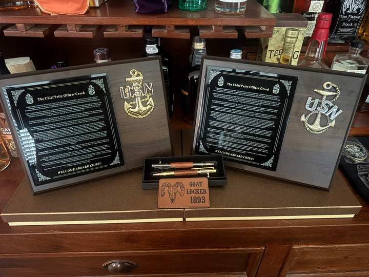 2026 Edition- Heritage Anchor - WELCOME TO THE MESS - Bundle (Acceptance Plaque + Card) - $75.00 + Free Shipping