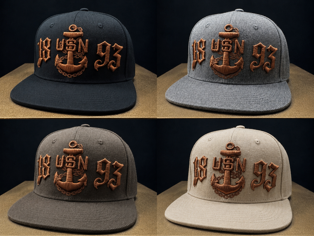 No.552 Premium 1893 Chief Anchor Flat Bill Ballcap With Adjustable Buckle | $124.99 | Free Shipping