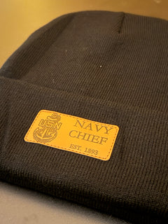 No.72 Premium Leather Patch Beanie CPO|SCPO|MCPO|$19.99|Free Shipping