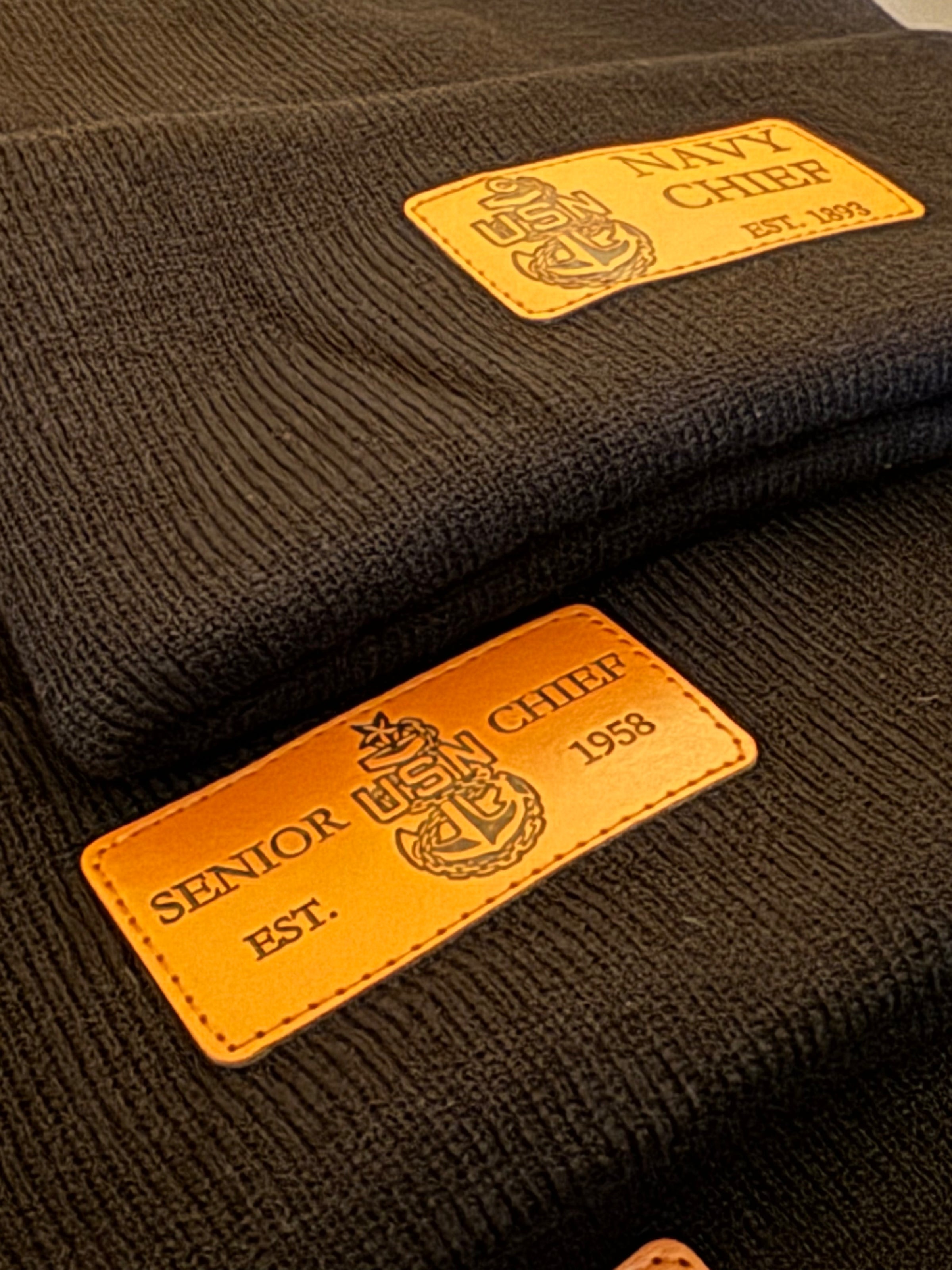 No.72 Premium Leather Patch Beanie CPO|SCPO|MCPO|$19.99|Free Shipping
