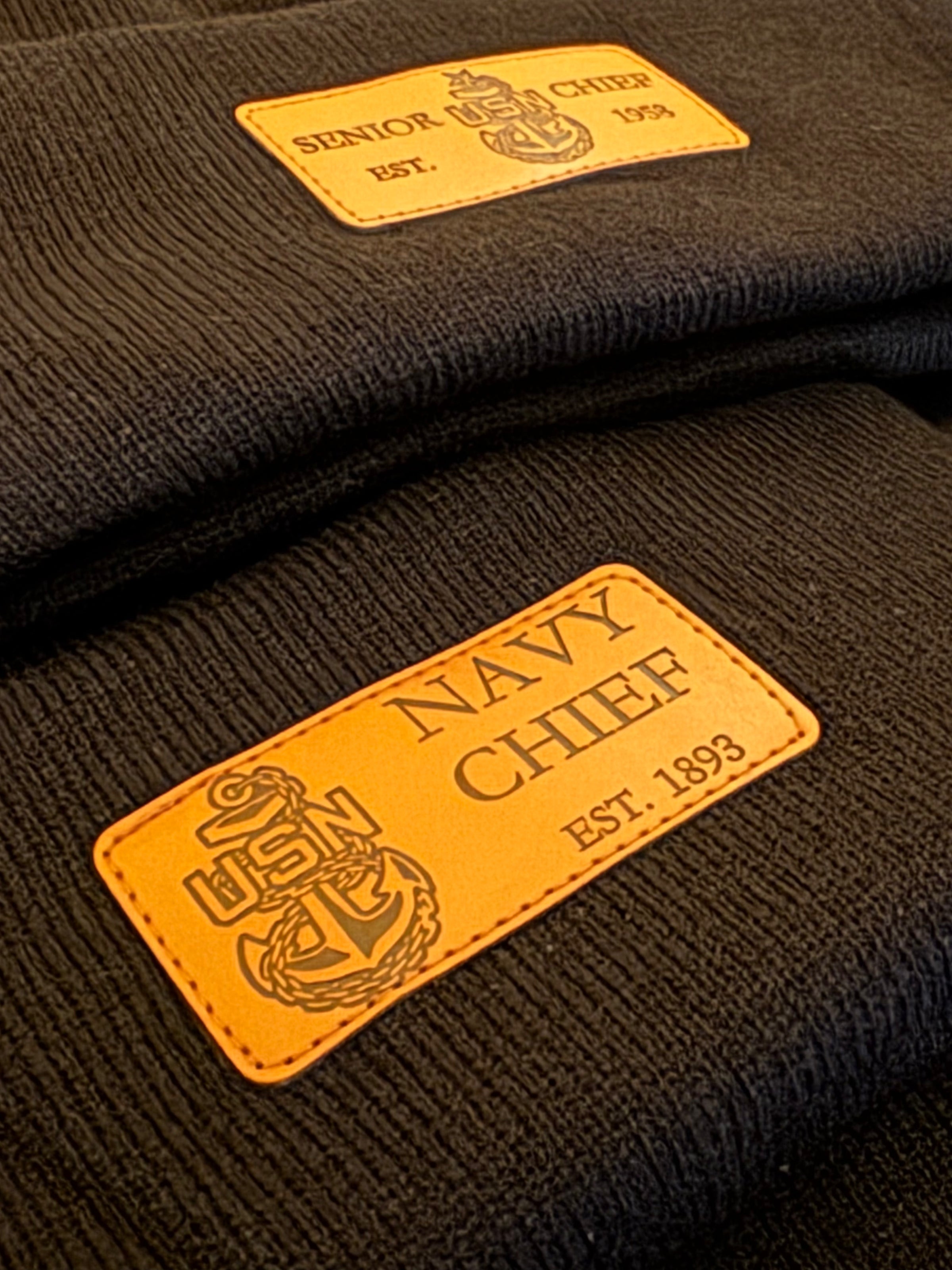 No.72 Premium Leather Patch Beanie CPO|SCPO|MCPO|$19.99|Free Shipping