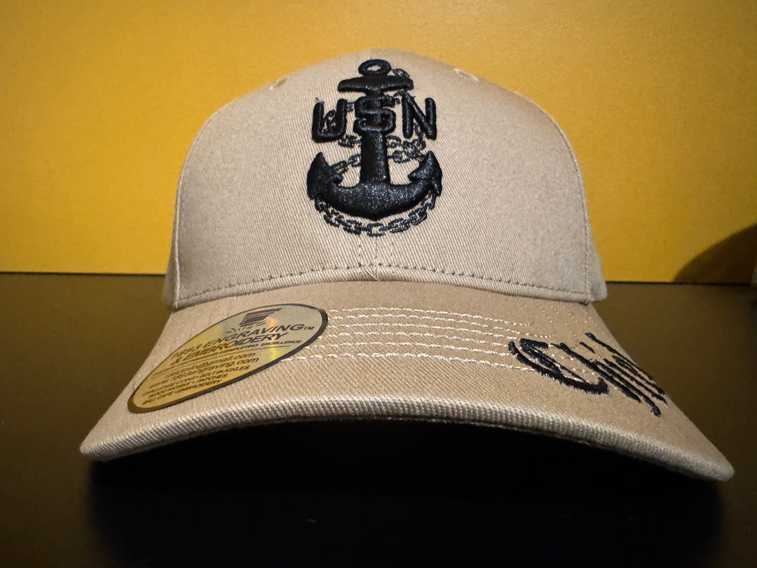 No. 53 Premium Chief Velcro Back Ballcap - Khaki $29.99