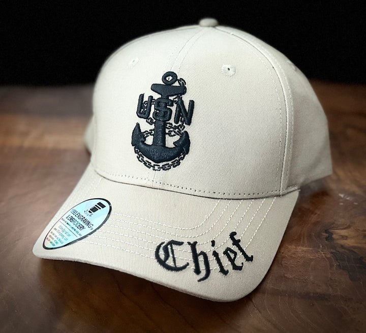 No. 53 Premium Chief Velcro Back Ballcap - Khaki $29.99