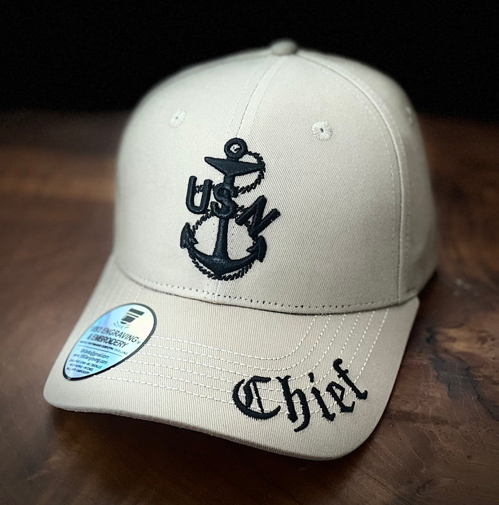 No. 52 Premium Chief Velcro Back Ballcap with Heritage Anchor (Khaki) $29.99+ Free Shipping