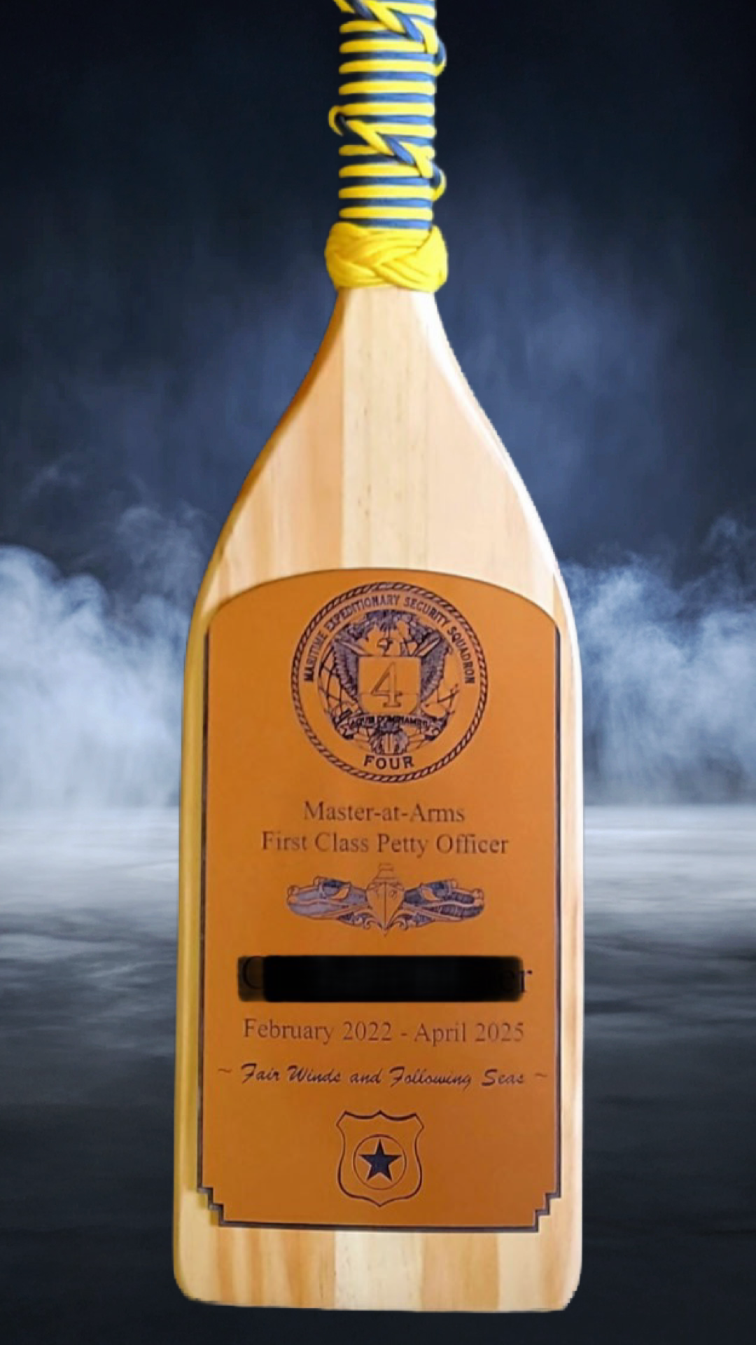 Wooden Paddle – Hand-Finished with Custom Engraving Option