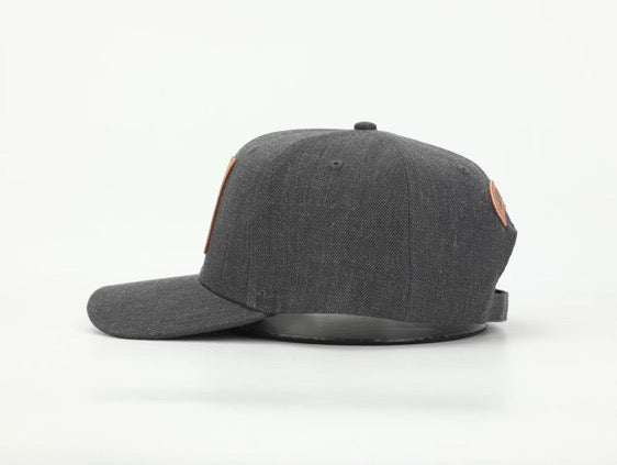 Premium ball cap engraved leather front patch with iconic Mustang crest with rear leather MUSTANG arch and Mustang Hat Clip | $34.99 | Free Shipping