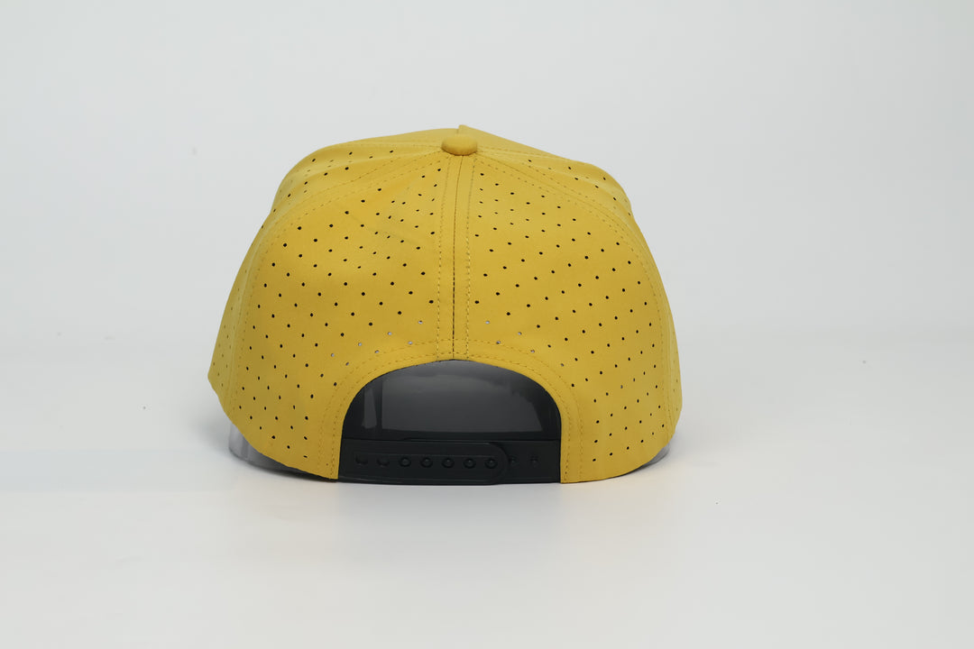 No.74 Premium Yellow Chief | Senior Chief | Master Chief | with Black Embroidery Snapback Laser cut Vented back | Everyday Cap | Embroidered Brim | $34.99 | Free Shipping