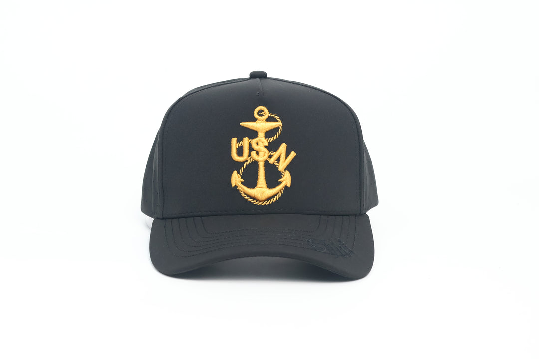No.82 Premium Chief Heritage Anchor Snapback Vented Cap with Embroidered Brim (Black) $34.99+ Free Shipping