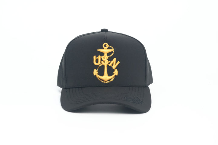 No.82 Premium Chief Heritage Anchor Snapback Vented Cap with Embroidered Brim (Black) $34.99+ Free Shipping