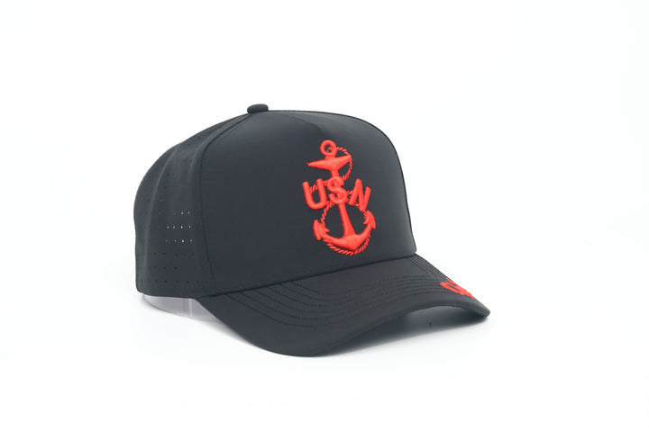 No.28 Premium Chief Heritage Anchor Snapback Vented Cap with Embroidered Brim (Black) $34.99+ Free Shipping
