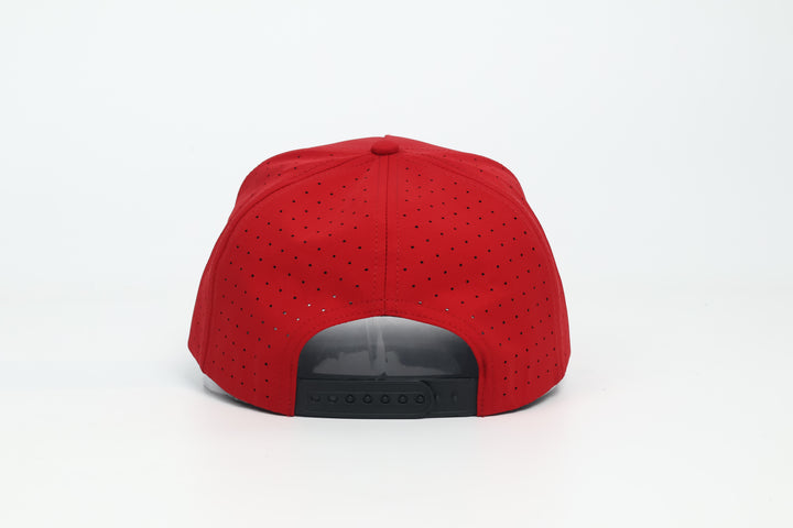No.1555 Premium Mid-Profile Chief Heritage Anchor Snapback Vented | Everyday Cap | Embroidered Brim (Red) $34.99 | Free Shipping
