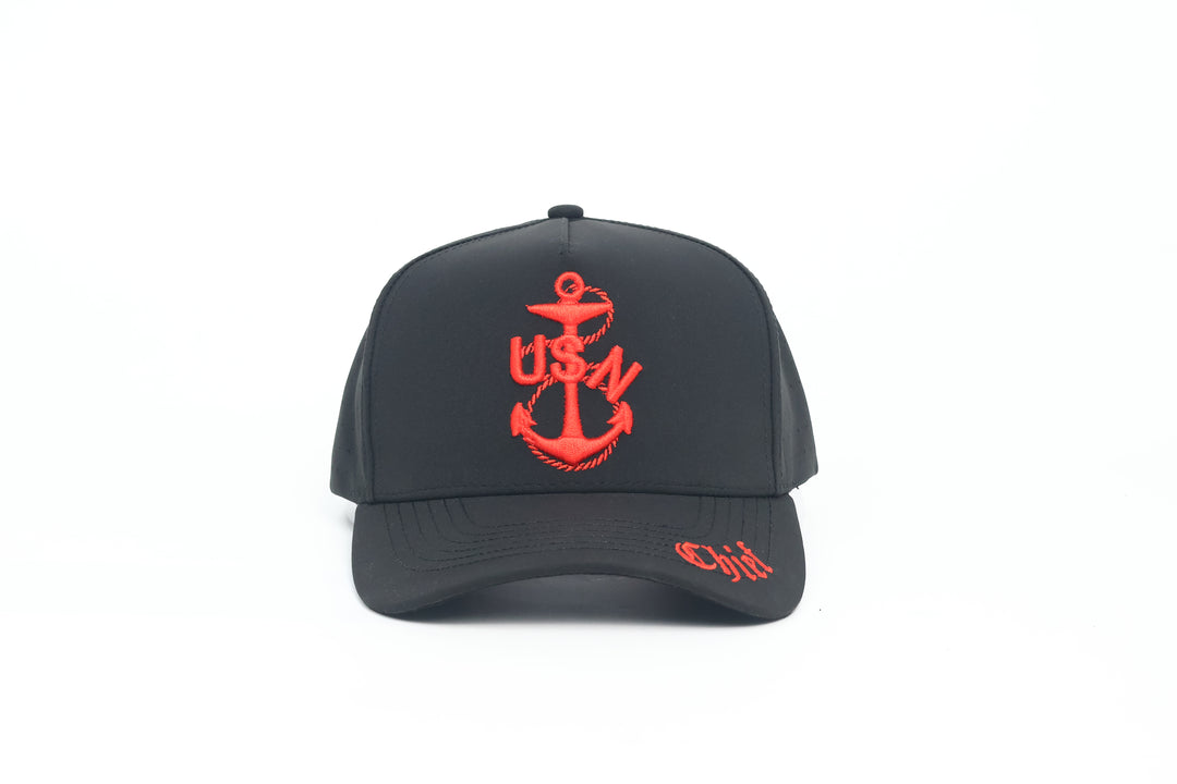 No.28 Premium Chief Heritage Anchor Snapback Vented Cap with Embroidered Brim (Black) $34.99+ Free Shipping