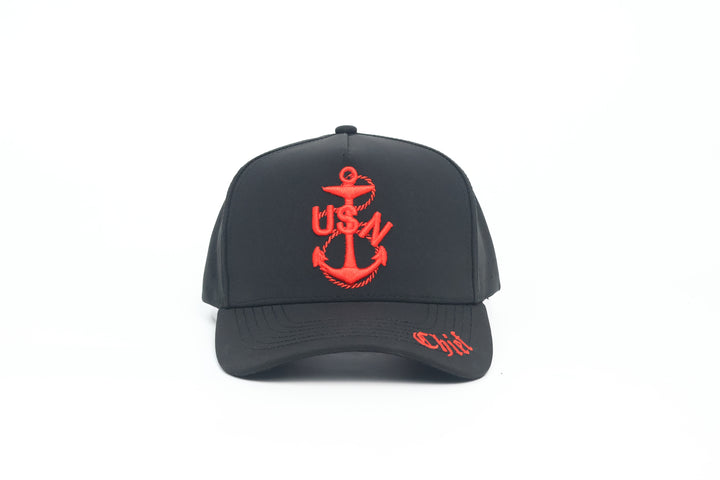 No.28 Premium Chief Heritage Anchor Snapback Vented Cap with Embroidered Brim (Black) $34.99+ Free Shipping