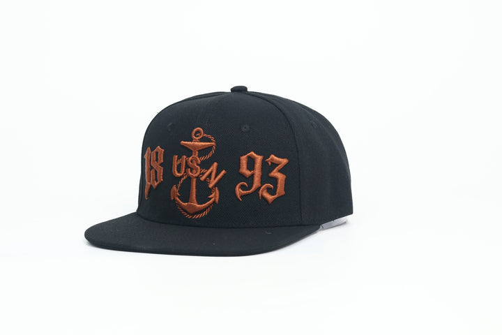 No.58 Premium 1893 Chief Heritage Anchor Flat Bill Ballcap W/ Adjustable Buckle (Black) $34.99+ Free Shipping