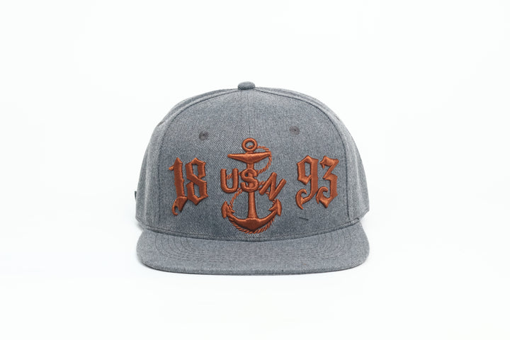No.59 Premium 1893 Chief Heritage Anchor Flat Bill Ballcap W/ Adjustable Buckle (Grey) $34.99+ Free Shipping