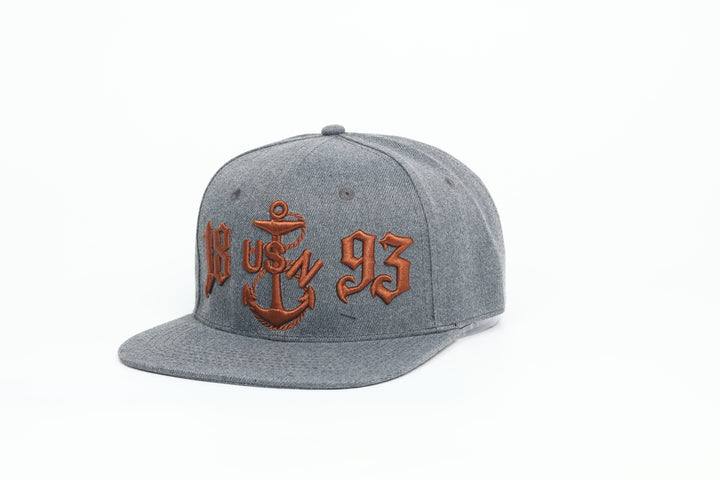 No.59 Premium 1893 Chief Heritage Anchor Flat Bill Ballcap W/ Adjustable Buckle (Grey) $34.99+ Free Shipping