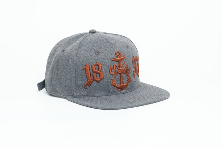 No.59 Premium 1893 Chief Heritage Anchor Flat Bill Ballcap W/ Adjustable Buckle (Grey) $34.99+ Free Shipping