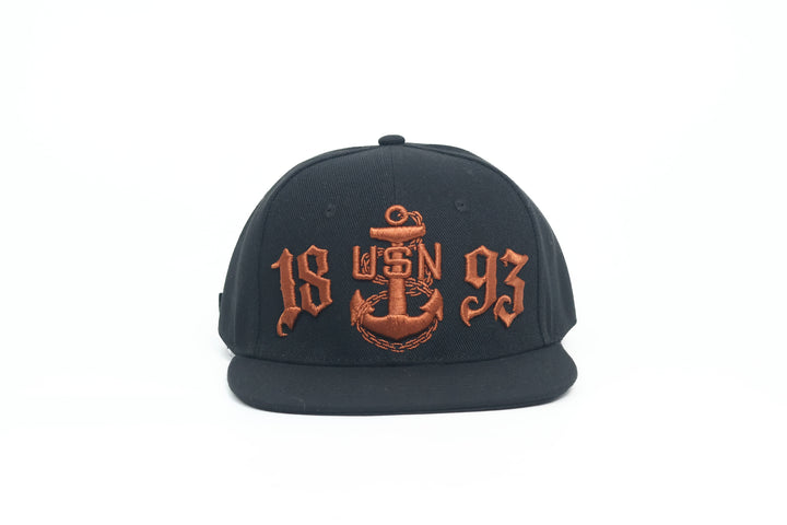 No.93 Premium 1893 Chief Flat Bill Ballcap W/ Adjustable Buckle (Black) $34.99+ Free Shipping