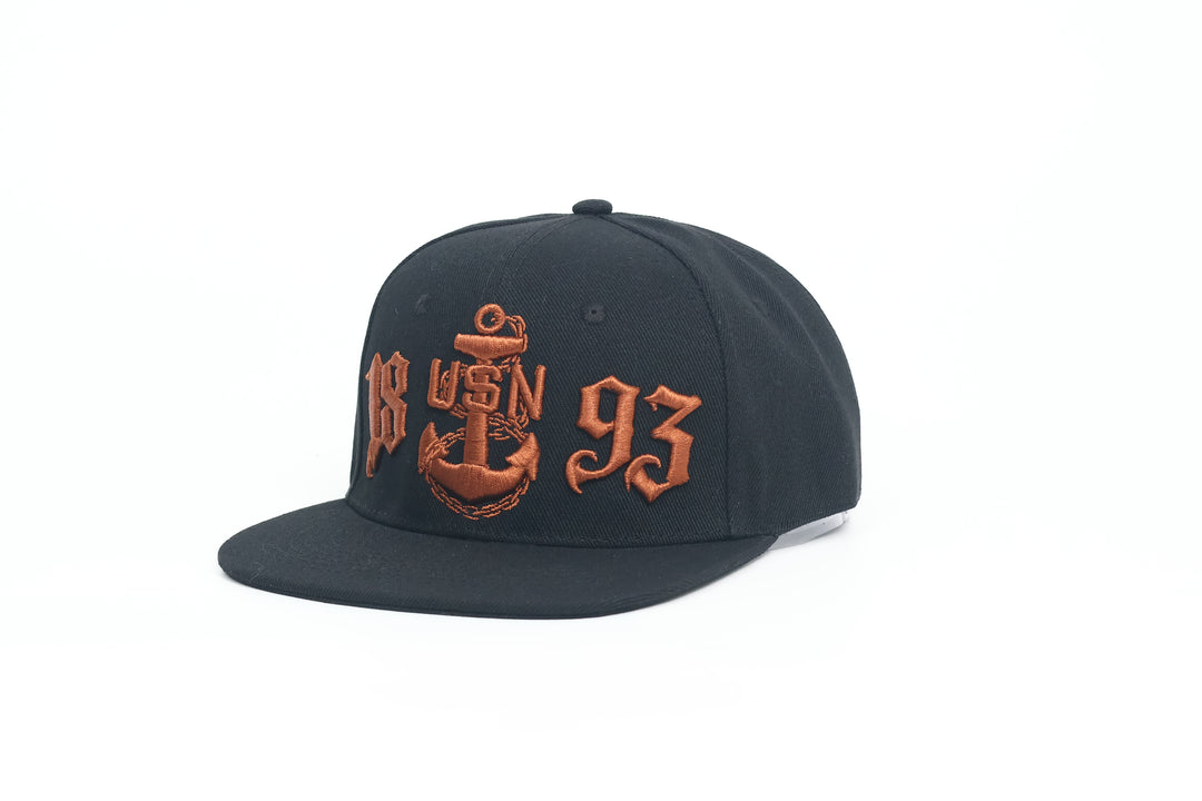 No.93 Premium 1893 Chief Flat Bill Ballcap W/ Adjustable Buckle (Black) $34.99+ Free Shipping