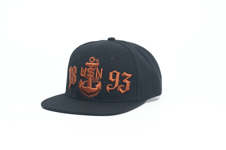 No.93 Premium 1893 Chief Flat Bill Ballcap W/ Adjustable Buckle (Black) $34.99+ Free Shipping