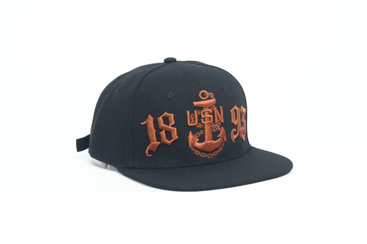 No.93 Premium 1893 Chief Flat Bill Ballcap W/ Adjustable Buckle (Black) $34.99+ Free Shipping