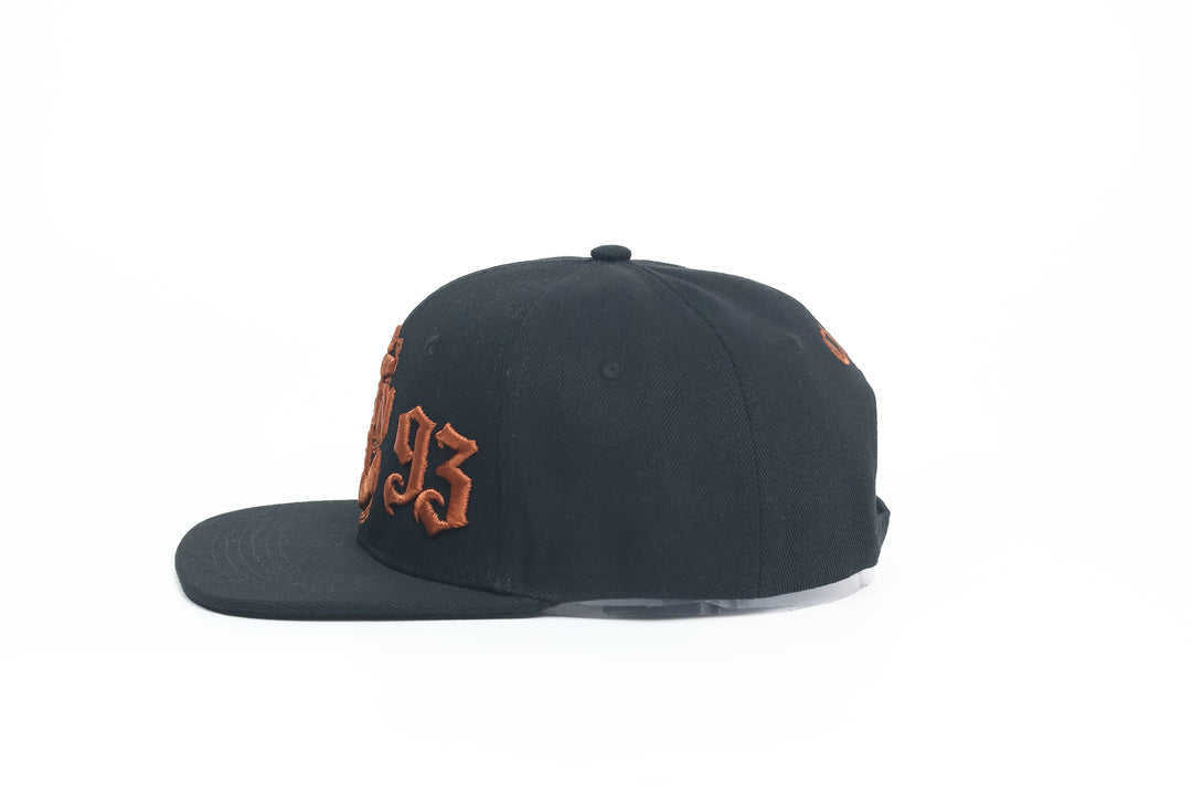 No.93 Premium 1893 Chief Flat Bill Ballcap W/ Adjustable Buckle (Black) $34.99+ Free Shipping