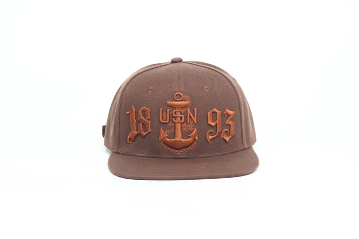 No.90 Premium 1893 Chief Flat Bill Ballcap W/ Adjustable Buckle (Brown) $34.99+ Free Shipping