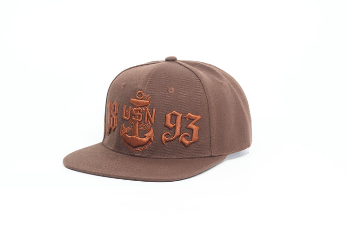 No.90 Premium 1893 Chief Flat Bill Ballcap W/ Adjustable Buckle (Brown) $34.99+ Free Shipping