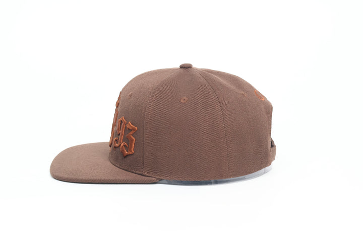 No.90 Premium 1893 Chief Flat Bill Ballcap W/ Adjustable Buckle (Brown) $34.99+ Free Shipping