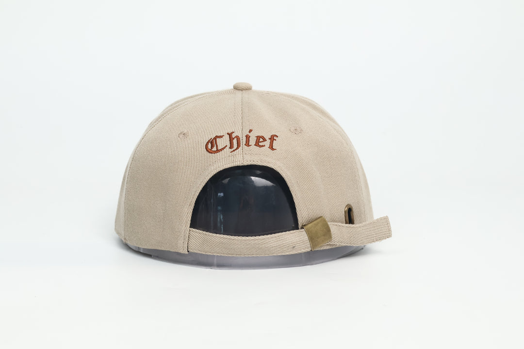 No.91 Premium 1893 Chief Flat Bill Ballcap W/ Adjustable Buckle (Khaki) $34.99+ Free Shipping