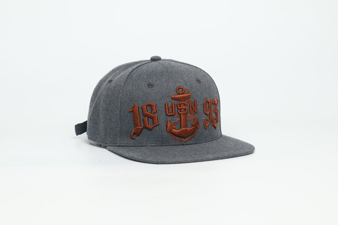 No.92 Premium 1893 Chief Flat Bill Ballcap W/ Adjustable Buckle (Grey) $34.99+ Free Shipping