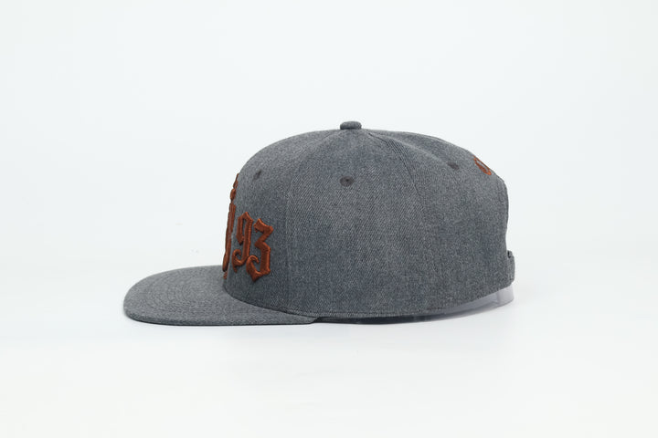 No.92 Premium 1893 Chief Flat Bill Ballcap W/ Adjustable Buckle (Grey) $34.99+ Free Shipping