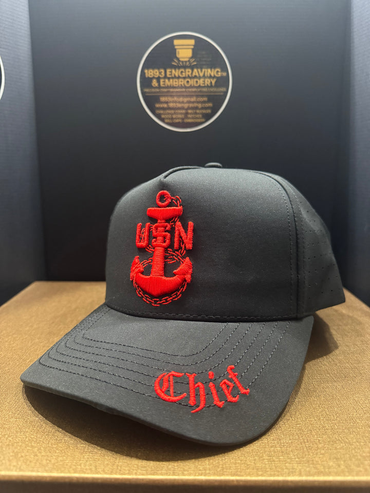 No.762 Premium Mid-Profile Chief Anchor Snapback Vented | Everyday Cap | Embroidered Brim THE 360 SPECIAL package $199.99 | Free Shipping