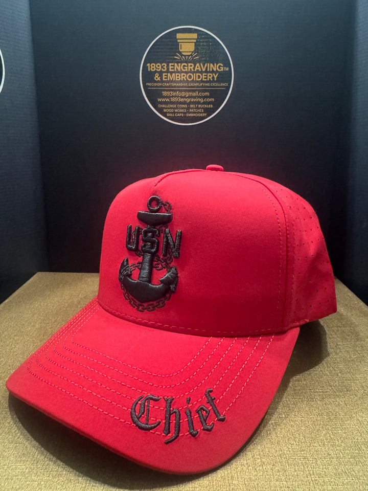 No.762 Premium Mid-Profile Chief Anchor Snapback Vented | Everyday Cap | Embroidered Brim THE 360 SPECIAL package $199.99 | Free Shipping