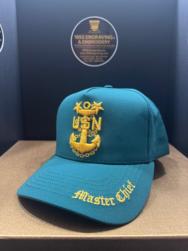 No.30 Premium Mid-Profile Master Chief Anchor Snapback Vented | Everyday Cap | Embroidered Brim (Green) $34.99 | Free Shipping